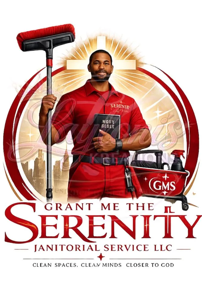 Grant Me The Serenity Janitorial Service logo